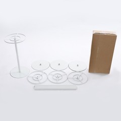 10*White Wedding Flower Stands Iron 40cm Wedding Table Centerpieces Flower Stand