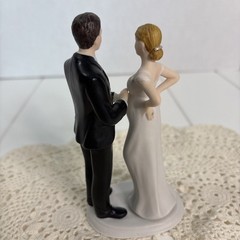 Weddingstar Expecting Baby Pregnant Couple Wedding Cake Topper – Reception