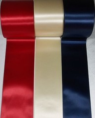 72mm x 5 metres Single Sided Satin Ribbon 41 Colours Available Blanket Floral