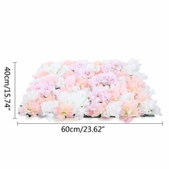 20 Piece Wedding Artificial Flower Wall Silk Floral Wall Background Decoration