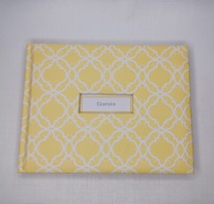 Hallmark Wedding Birthday Party Event Guest Book Arabesque Pattern Guestbook