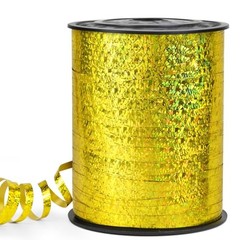 Gold Curling Ribbon – 500 Yard Shiny Metallic Curly Gift Ribbon for Laser-Gold