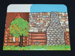 Lot of 40 Vintage Log Cabin Folding Gable Box 5 x 3 Baked Goods Candy Gift Favor