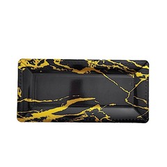 20 pcs 16″ Black Gold long Rectangle Paper Serving Trays Marble Design Tableware