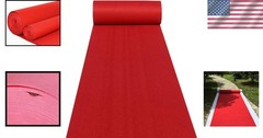 Red Aisle Runner Carpet – Wedding Ceremony & Events Decor