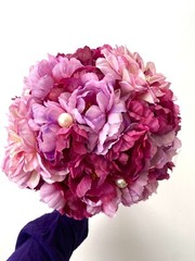 Handmade Pink Floral Bridal Bouquet Artificial Flower