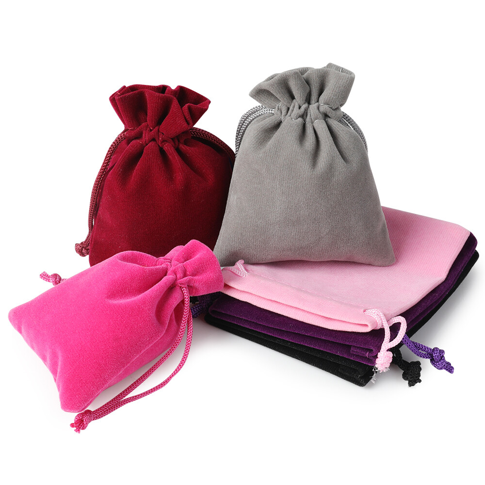 Velvet Bags Jewelry Packing Wedding Party Favors Gifts Drawstring Candy Pouches