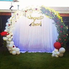 9ft Large Size Metal Circle Balloon Arch Stand Decoration, Indoor Outdoor Arch F