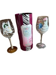 Lolita Wedding Wine Glasses, BRIDE & I Do See Description Recipes On Bottom