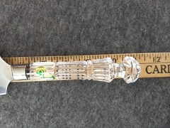 Waterford Crystal Wedding Cake Server 11″ Serrated Edge Logo Sticker Ireland