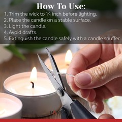 100 Pack Tealight Candles in Metal Cups – Clean White 100 Pack,