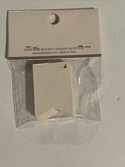 Studio His & Hers White/Gold Wedding Bell Tags- Send Off- Wish Them Well