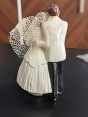 Vtg 1940s 1950s Wedding Cake Topper