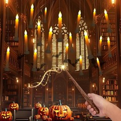 Batteries Included Floating Candles with Wand Remote, with Wand & Batteries