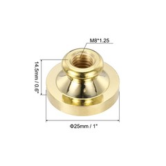 25mm Blank Wax Seals Stamp Round Sealing Wax Stamp Vintage Brass Head