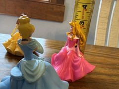 Disney Princess PVC Cake Topper Lot Of 3 Cinderella Belle Aurora