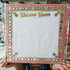 Kanku Pagla Rumal,Bride’s and Baby Welcome Hand & Foot Print Platter Cloth(1 Pc)