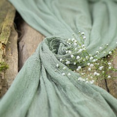 Sage Cheesecloth Table Runner Bulk – Gauze Cheesecloth for Rustic Wedding Decor