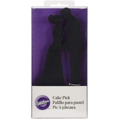 Couple Silhouette Cake Pick