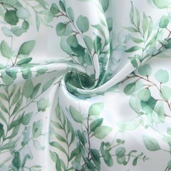 3 Eucalyptus Floral Satin Round Top Arch Backdrop Stand Covers Set Party Events