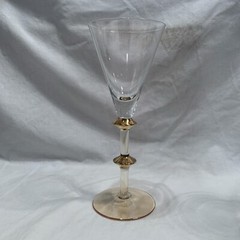 2 Wedding Champagne Toasting Flute Glasses with Gold Access Bling Stems 9″ tall