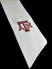 Texas A&M University Cotton Wreath Sash (2 Logos) 35k Stitch