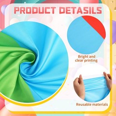 118 x 39 Inches Candy Party Decorations Colorful Polyester Carpet Aisle Runne…