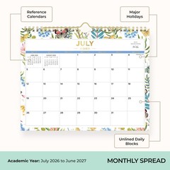 Blue Sky Day Designer 2026-2027 Monthly Academic Year Wall Calendar, July 202…