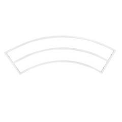 Elegant 8.5ft White Metal Wedding Arch Frame with Sturdy Base for Events