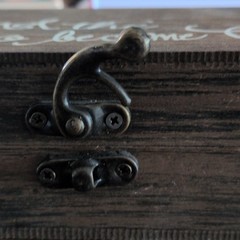 Studio His & Hers Lockable Wooden Ring Bearer Box Wedding ‘And the Two Become O…