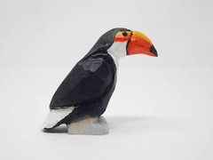 Toucan Cake Top Bride Groom Love Bird Wedding Engage Wood Statue Tropical