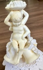 Vintage 1950s Plastic Wedding Cake Topper – Cherubs & Bells MCM (Project/Repair)