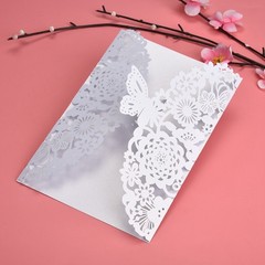 10Pcs European Style Carved Invitations Wedding/Business Cards (1)