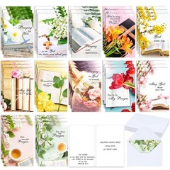 Motiskyy 36 Pack Religious Praying for You Greeting Cards with Scripture Bibl…