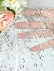 Table Runners for Table Scaping & Decor Sheer Silver, 10 FT Long- Set of 2
