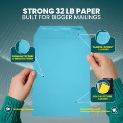 6×9 Blue Envelopes Self Seal, 25/pack, Colored | 25 Count, | 25 pack