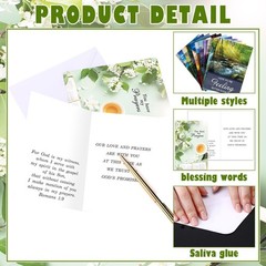 Motiskyy 36 Pack Religious Praying for You Greeting Cards with Scripture Bibl…