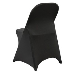 Uimoso 50PCS Black Stretch Spandex Chair Covers for Events and Dining