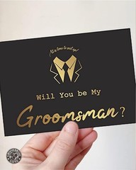 Set of 8 Groomsmen Cards, 6 Pieces Will You Be My Groomsman and 2 Pieces Will…