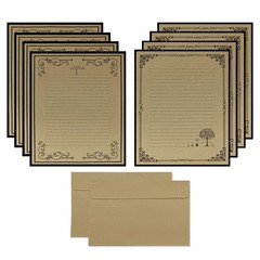NUIBY Total 72PCS Vintage Design Stationary Paper and craft paper color