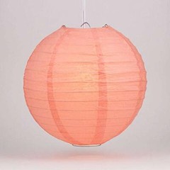 Quasimoon PaperLanternStore Decorative Paper Lantern – (Single, 6-Inch, Rosea…
