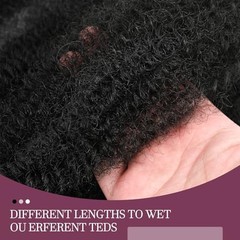 Springy Afro Twist Hair 6 Packs Marley Twist 10 Inch (Pack of 6) 1B# (Black#)