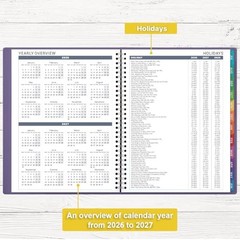 Appointment Book/Planner 2026-2027 – Weekly Appointment Book 2026-2027, purple
