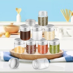 40 Pack 15Ml Empty Glass Jars Screw Aluminum Caps 0.5Oz Mini Cosmetics Container