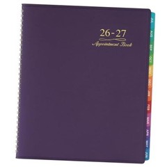 Appointment Book/Planner 2026-2027 – Weekly Appointment Book 2026-2027, purple