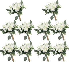 Elegant Set of 10 Bridesmaid Bouquets for Your Perfect Wedding Day