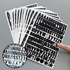 4620 Letter Stickers 30 Sheets Alphabet Stickers 0.5in Vinyl Self-Adhesive Nu…