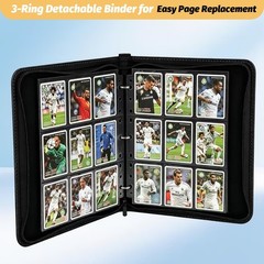 GERMUN 9 Pocket Card Binder, Premium Zip Trading Card Binder, 720 Double Side…