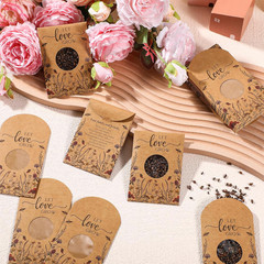 100 Pcs Let Love Grow Seed Packets Cool Wedding Favors for Guests Kraft Envelope