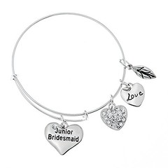 Wedding Party Gifts, Bridesmaid Bracelet, Maid of Honor Junior Bridesmaid